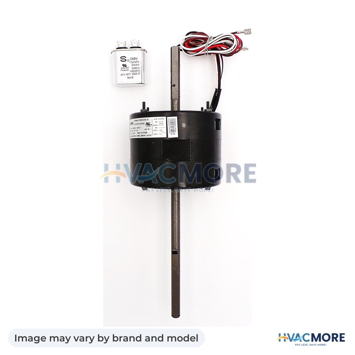NBK Parts Condenser Motor D1092 5.0 Inch, 1/3 HP, 115V, 1675/1080 RPM HVM-14683069 - Image may vary by brand and model