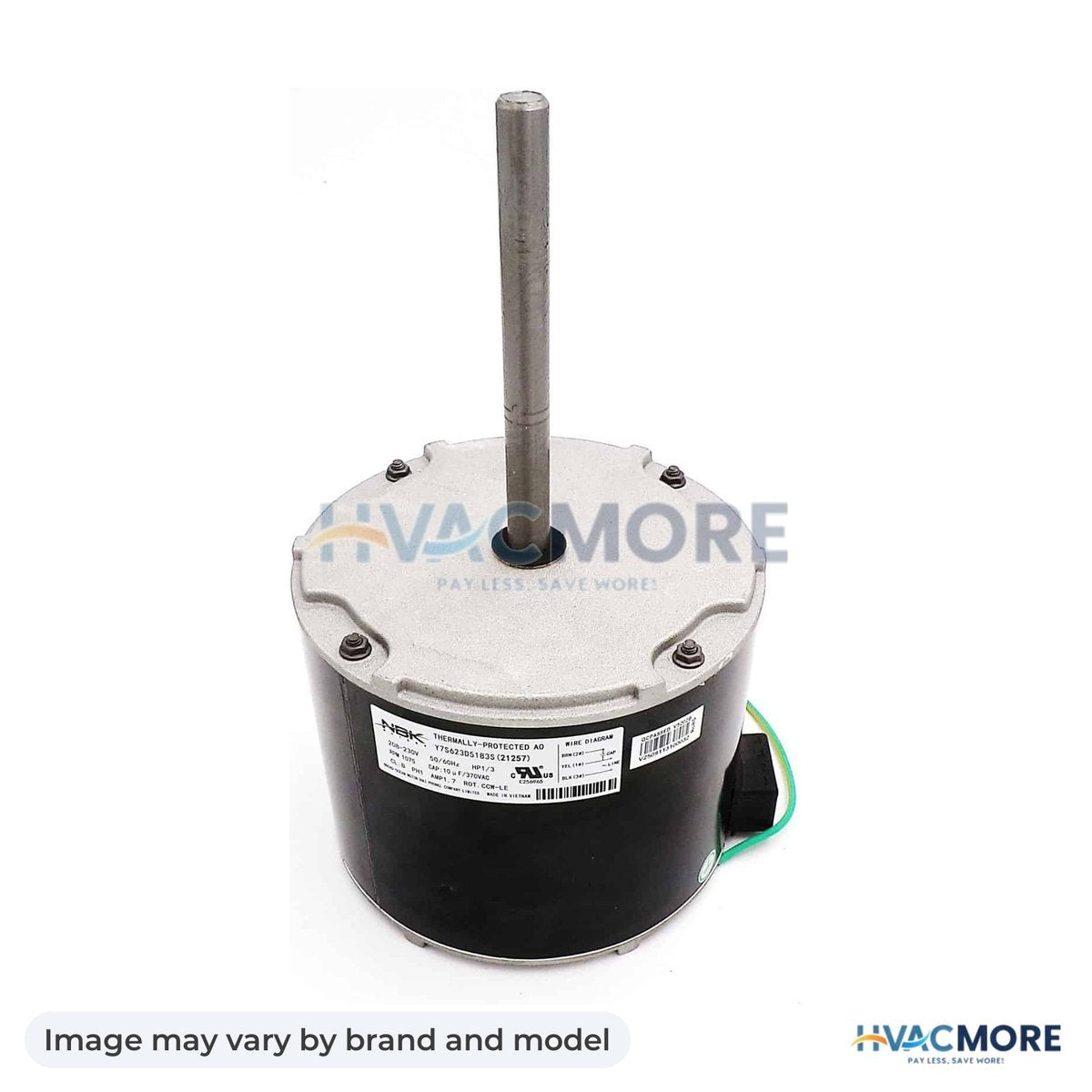 NBK Parts Condenser Motor 1/3 HP 208-230V HVM-14Y65 - Image may vary by brand and model