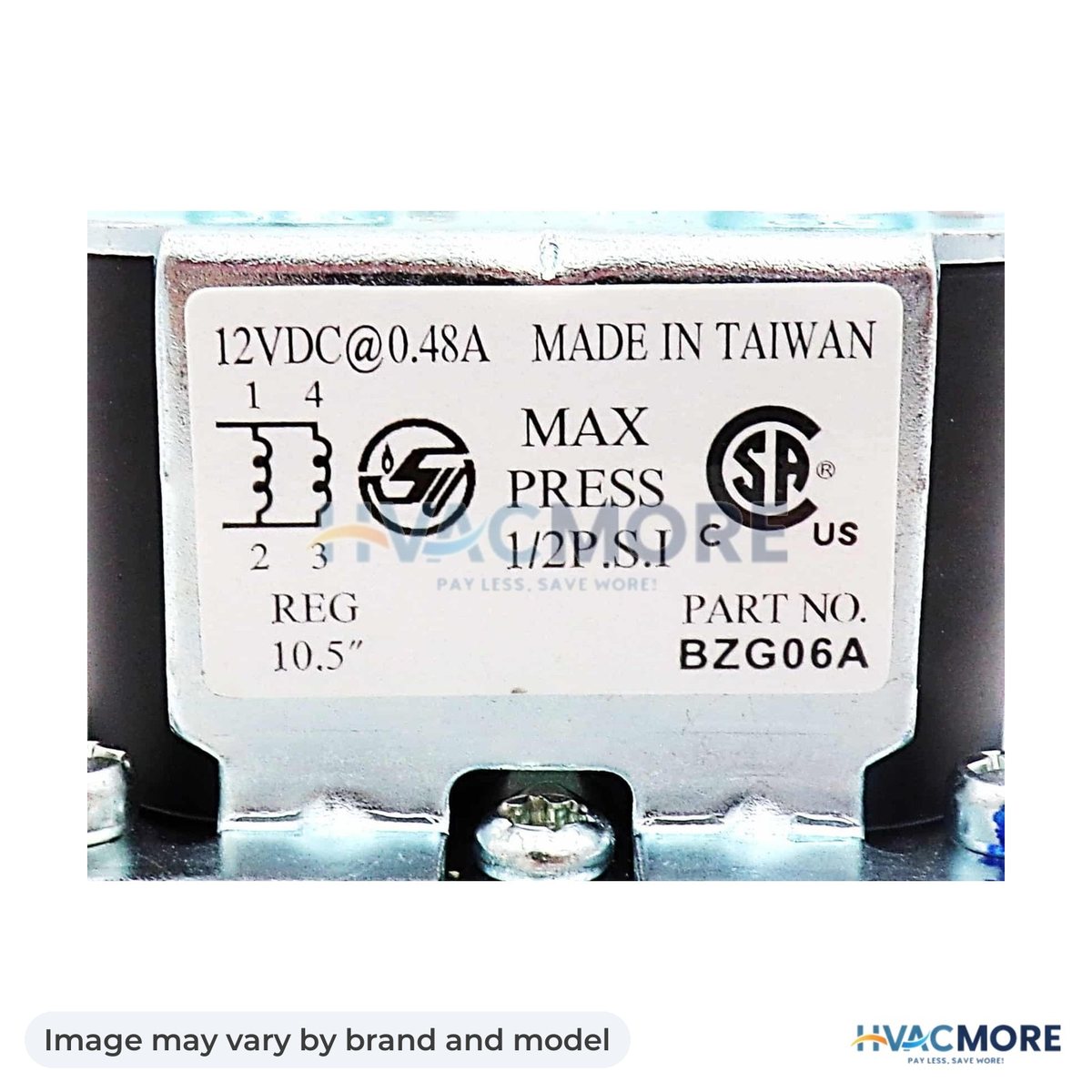 NBK Parts Gas Control Valve HVM-161122 - Image may vary by brand and model