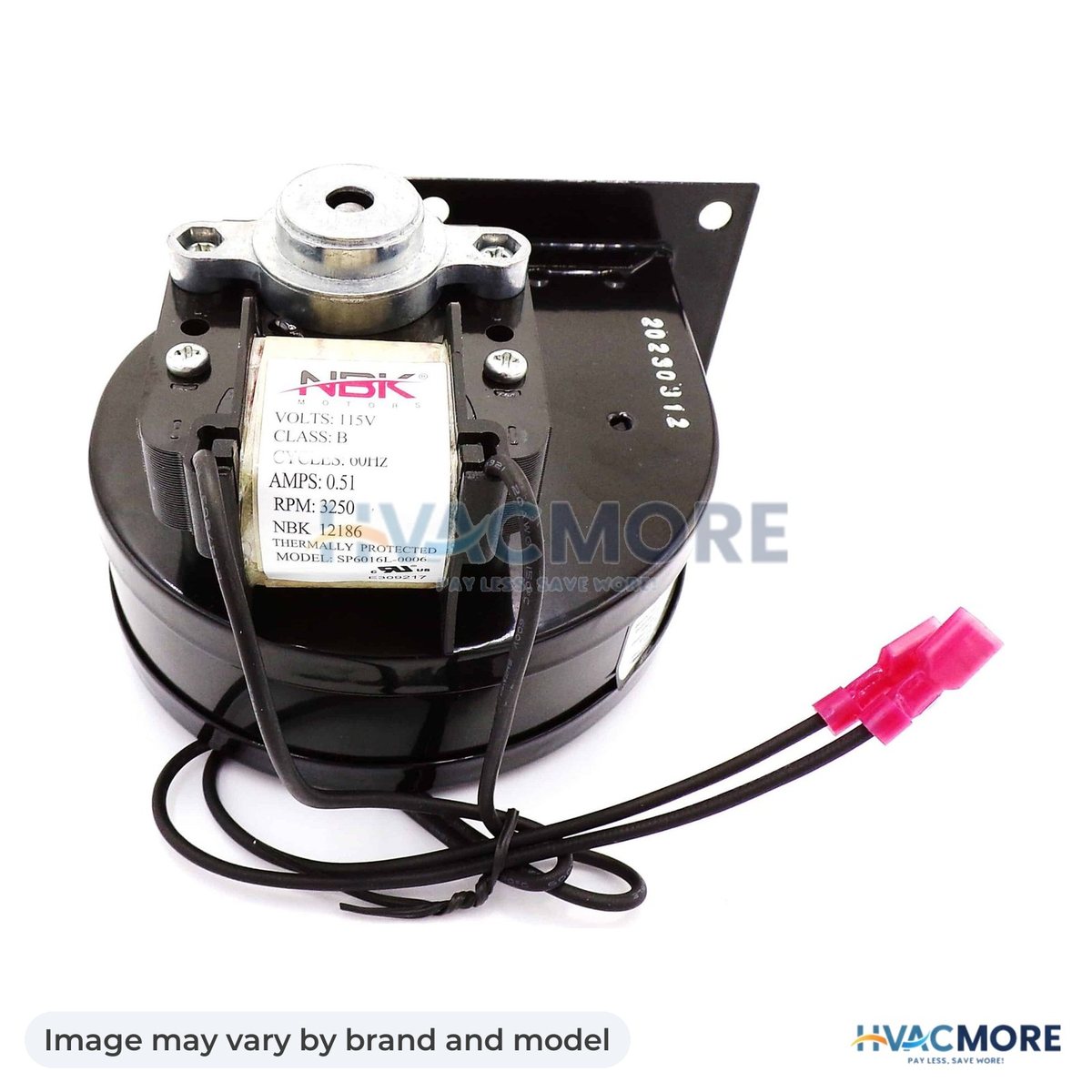 NBK Parts Blower Motor, Draft Inducer 115V HVM-1TDN3 - Image may vary by brand and model