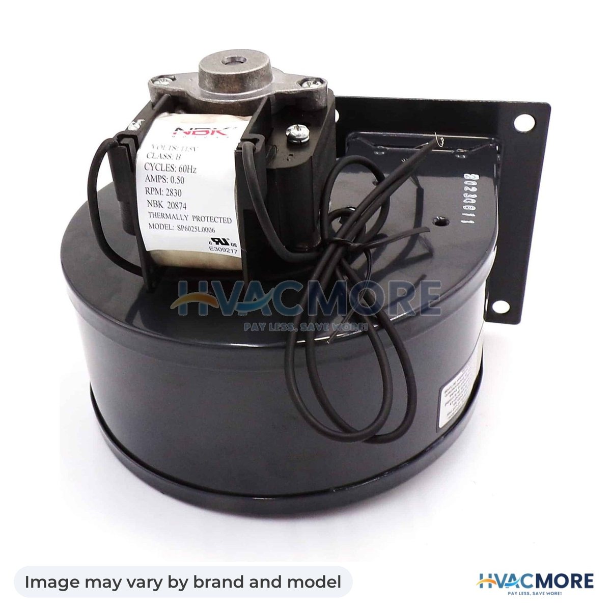 NBK Parts Blower Motor 115V 60Hz HVM-1TDN9 - Image may vary by brand and model