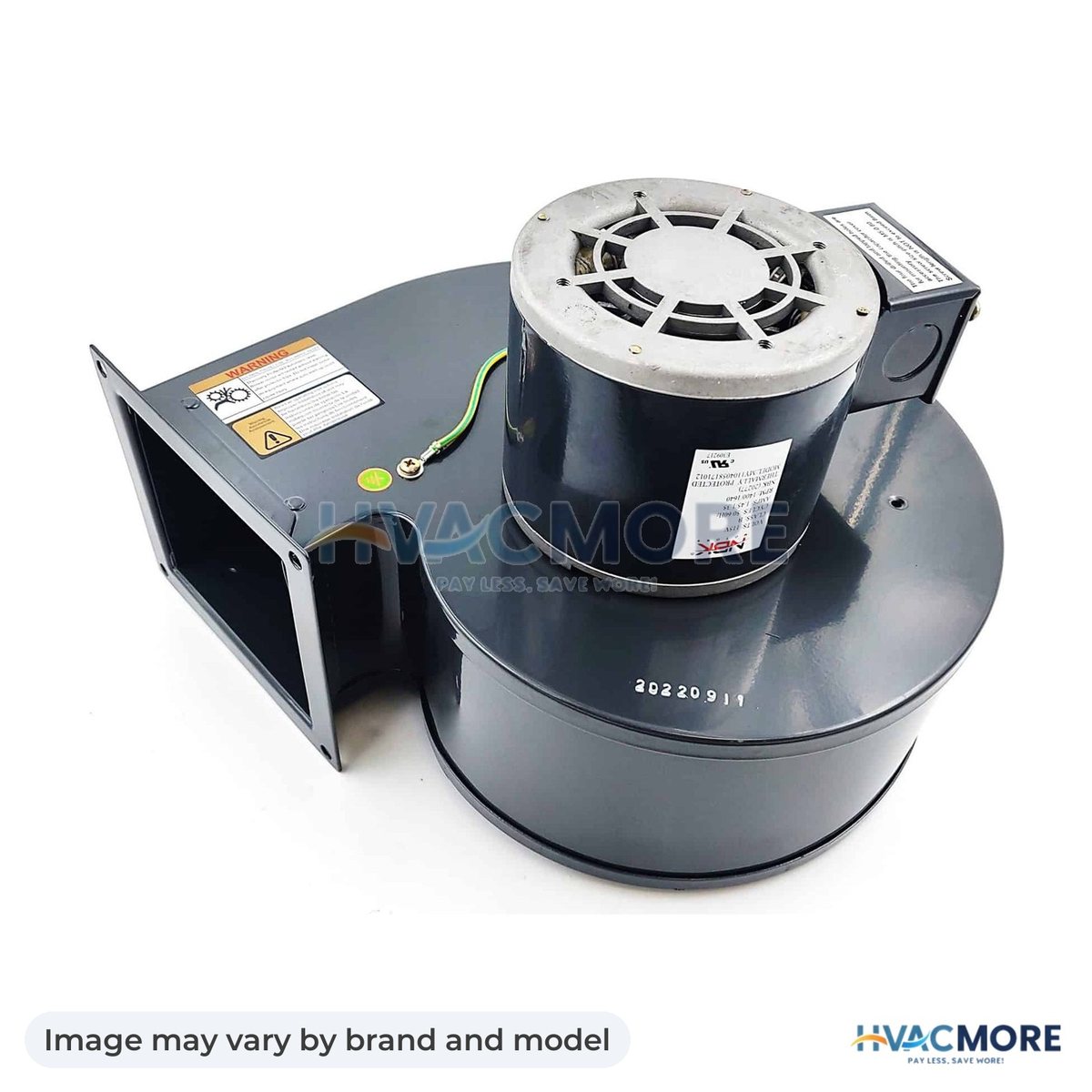 NBK Parts Blower Motor 115V 50/60 Hz HVM-1TDR7 - Image may vary by brand and model