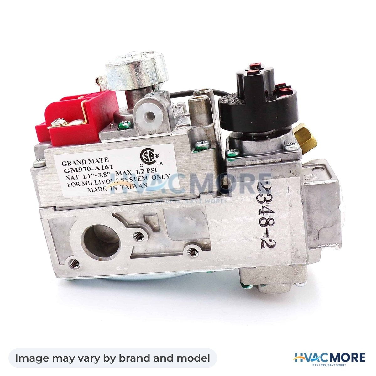 NBK Parts Millivolt Gas Valve, NG, HVM-2166-300 - Image may vary by brand and model