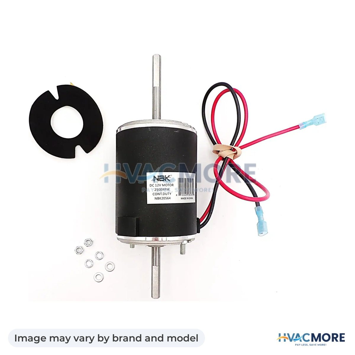 NBK Parts Motor DC 12V W/Gasket 55W, 2500 RPM HVM-232683 - Image may vary by brand and model