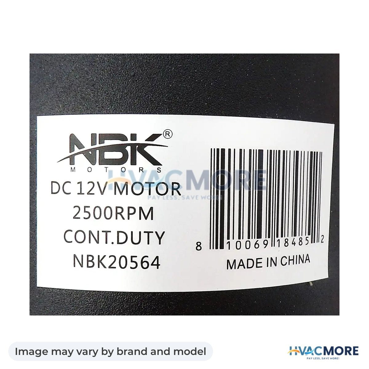 NBK Parts Motor DC 12V W/Gasket 55W, 2500 RPM HVM-232683 - Image may vary by brand and model