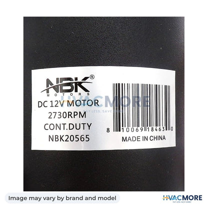 NBK Parts Motor DC 12V W/Gasket 50W, 2730 RPM HVM-232684 - Image may vary by brand and model