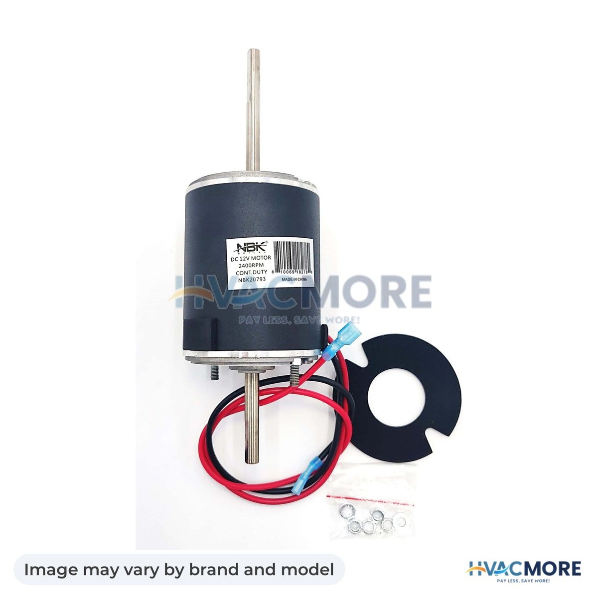 NBK Parts DC 12V Furance Blower Motor HVM-233042 - Image may vary by brand and model