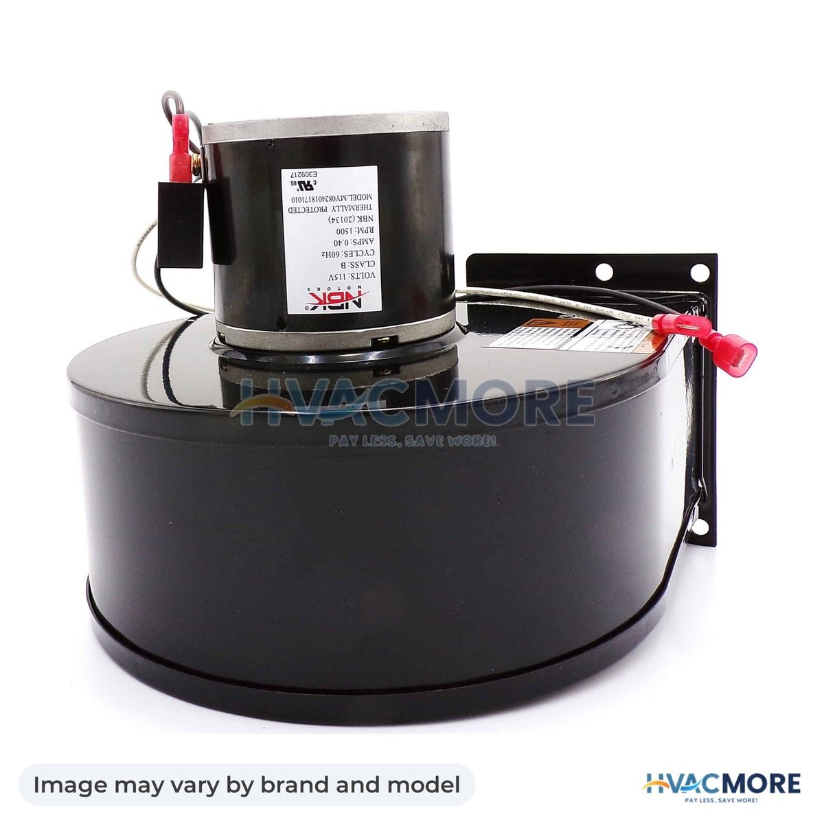 NBK Parts Blower Motor 115V, Wire Leads (NO Wire Box) HVM-250-00588 - Image may vary by brand and model