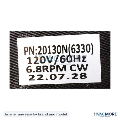 NBK Parts Auger Motor 120V, 6.8 RPM, CW HVM-3-20-09302 - Image may vary by brand and model