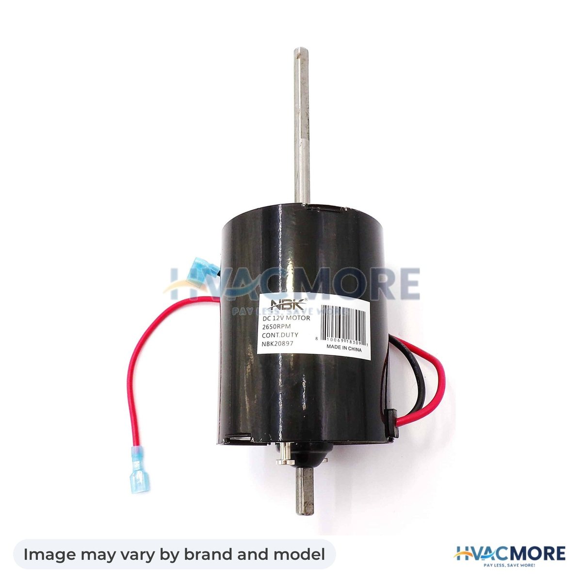 NBK Parts Furnace Blower Motor 12VDC, 80W HVM-30720 - Image may vary by brand and model