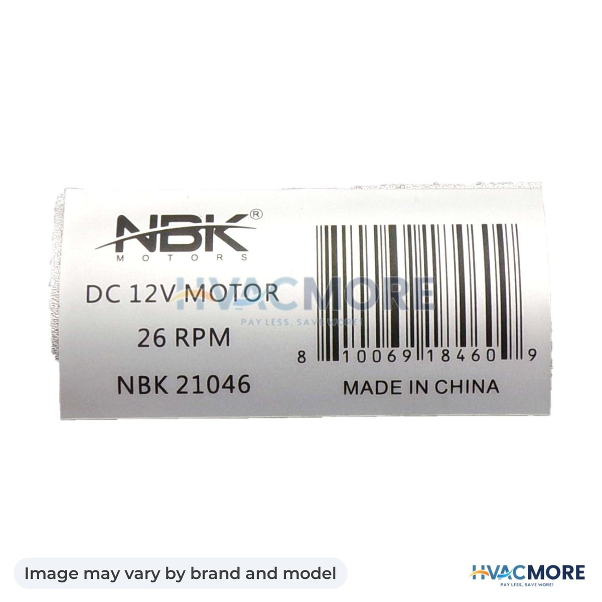 NBK Parts Awning Drive Motor 12VDC HVM-3310423.209B - Image may vary by brand and model