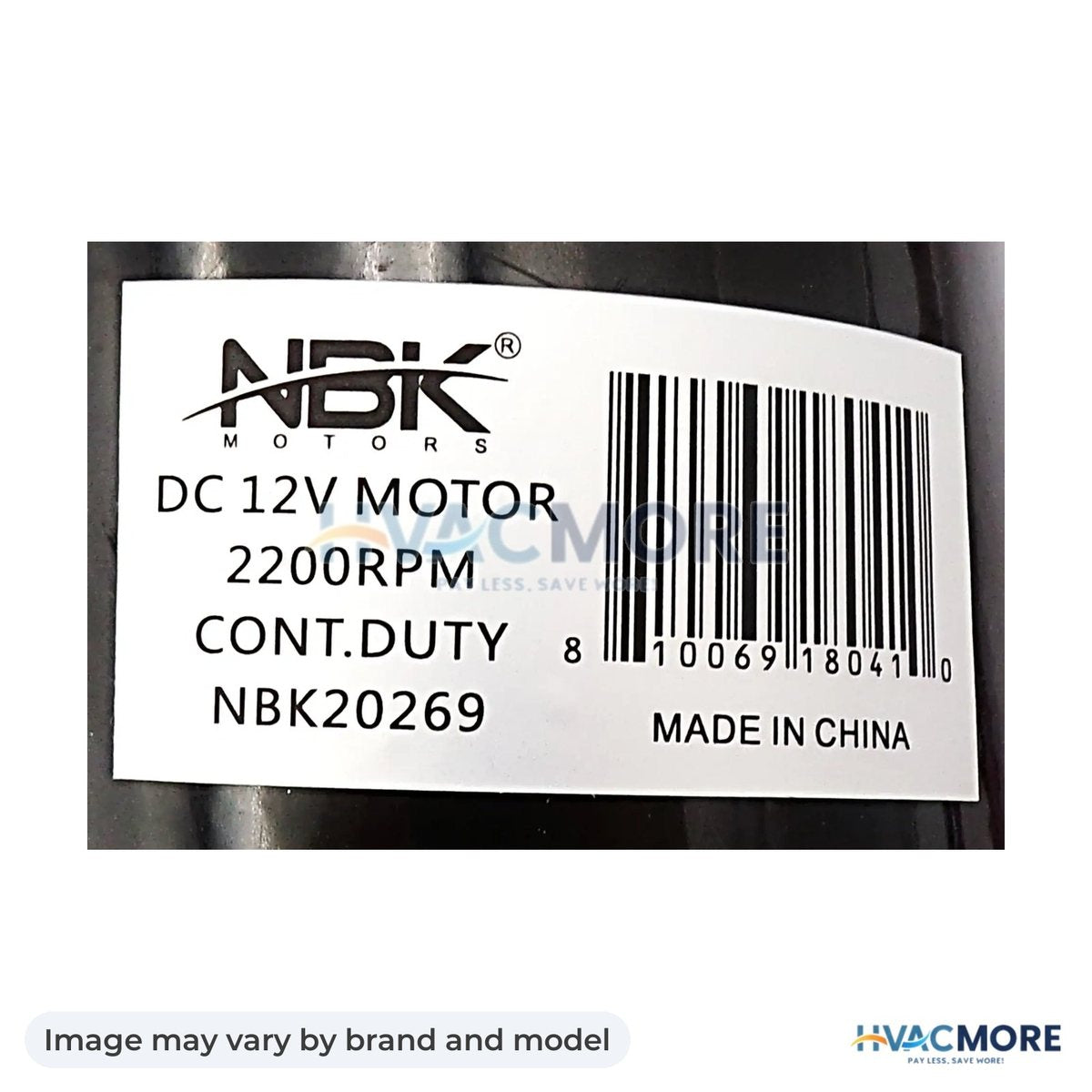 NBK Parts Motor. 12VDC, 2200 RPM Kit-Boxed HVM-37697 - Image may vary by brand and model