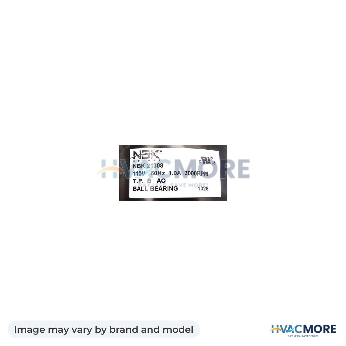 NBK Parts Blower Motor 115V 50/60Hz, 3200 RPM HVM-50748-D700 - Image may vary by brand and model