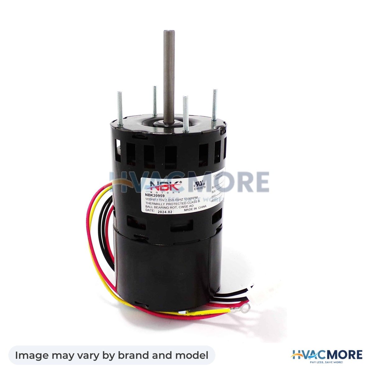 NBK Parts Furnace Draft Inducer 115V, Single Speed HVM-621080R - Image may vary by brand and model