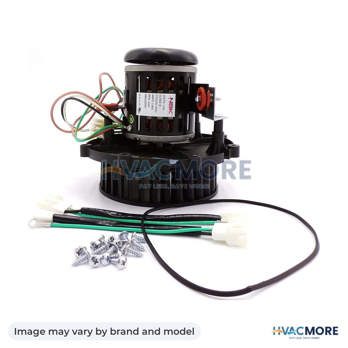 NBK Parts Blower Motor 115V HVM-66755 - Image may vary by brand and model