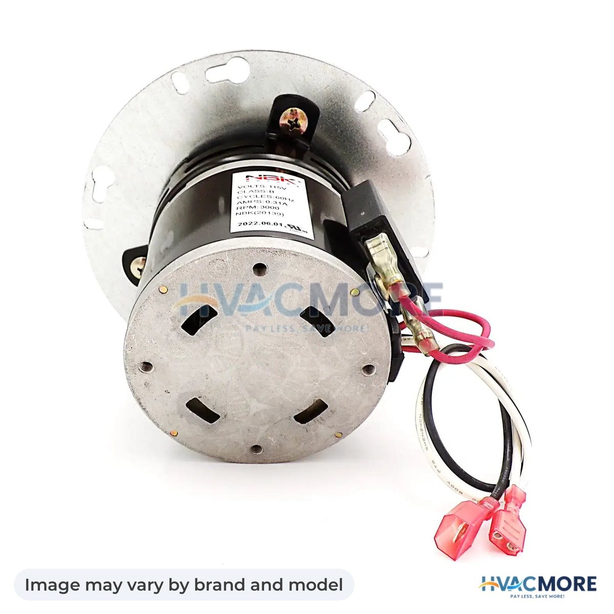 NBK Parts Blower Motor, Exhaust 115V, 60Hz, 3000 RPM, 0.31A HVM-80P20001-R - Image may vary by brand and model