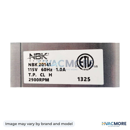 NBK Parts Blower Motor Insert 115V 2900 RPM HVM-812-4400 - Image may vary by brand and model