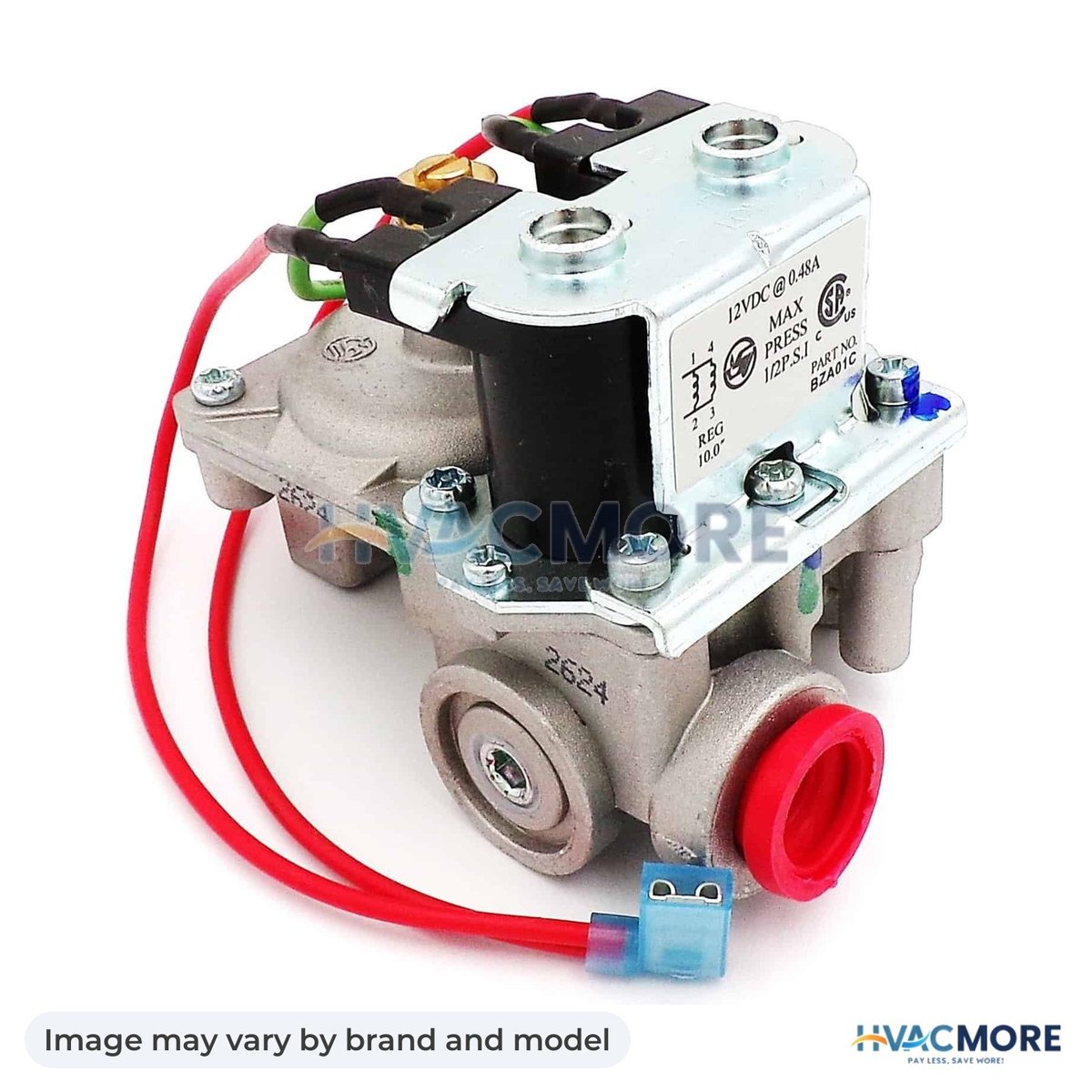 NBK Parts Gas Valve (Water Heater) HVM-93844 - Image may vary by brand and model