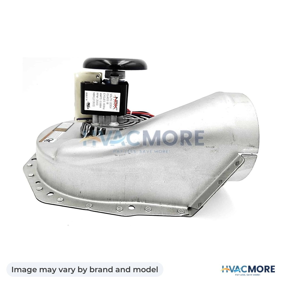 NBK Parts Draft Inducer 230V, 60Hz, 3000 RPM HVM-A078 - Image may vary by brand and model