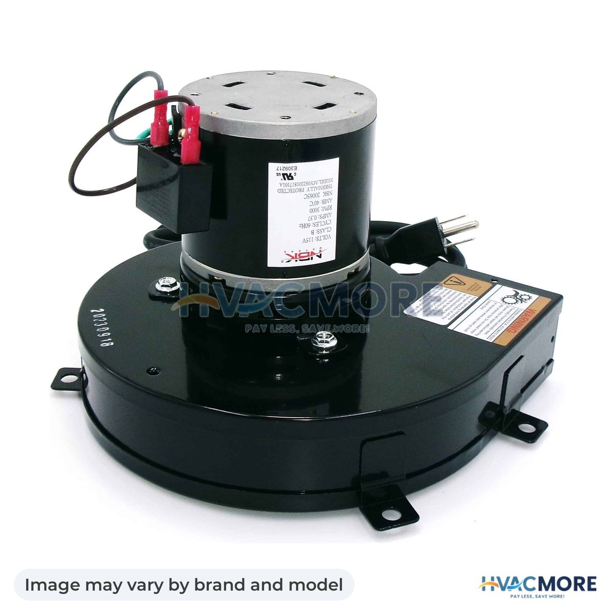 NBK Parts Blower Motor 115V W/ 7ft Cord HVM-A082 - Image may vary by brand and model