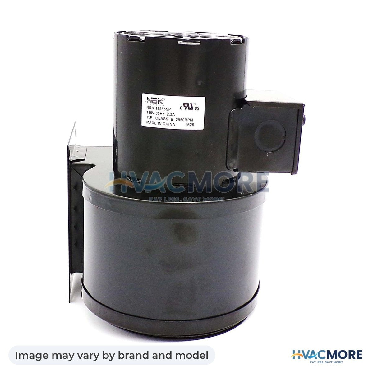 NBK Parts Blower Motor, S-Pole 115V, With Wiring Box HVM-A166 - Image may vary by brand and model