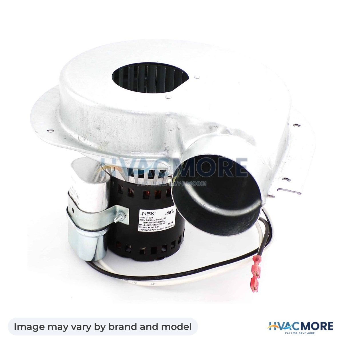 NBK Parts Draft Inducer 208-230V HVM-A234 - Image may vary by brand and model