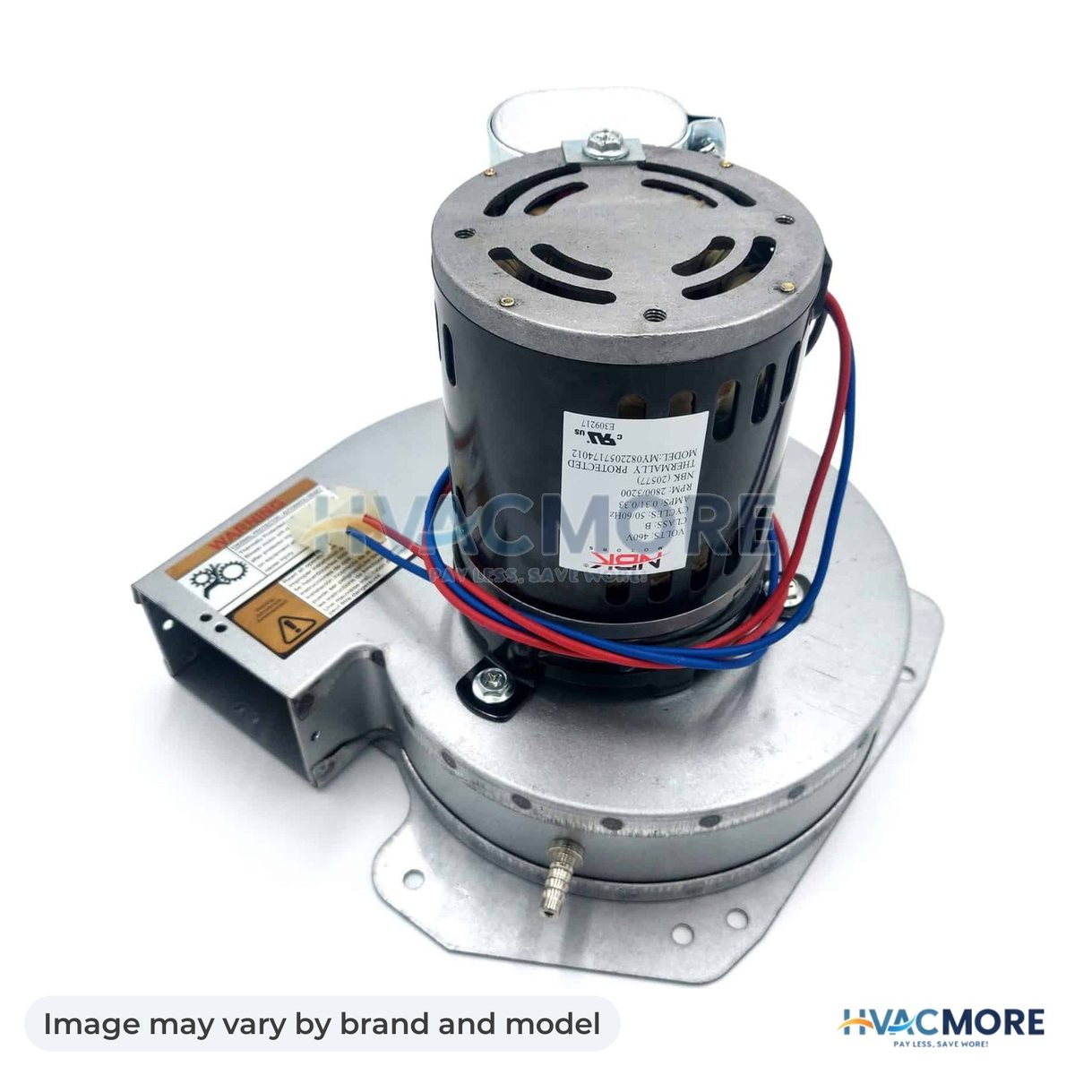 NBK Parts Blower Motor, 460V 2800/3200 RPM HVM-A331 - Image may vary by brand and model