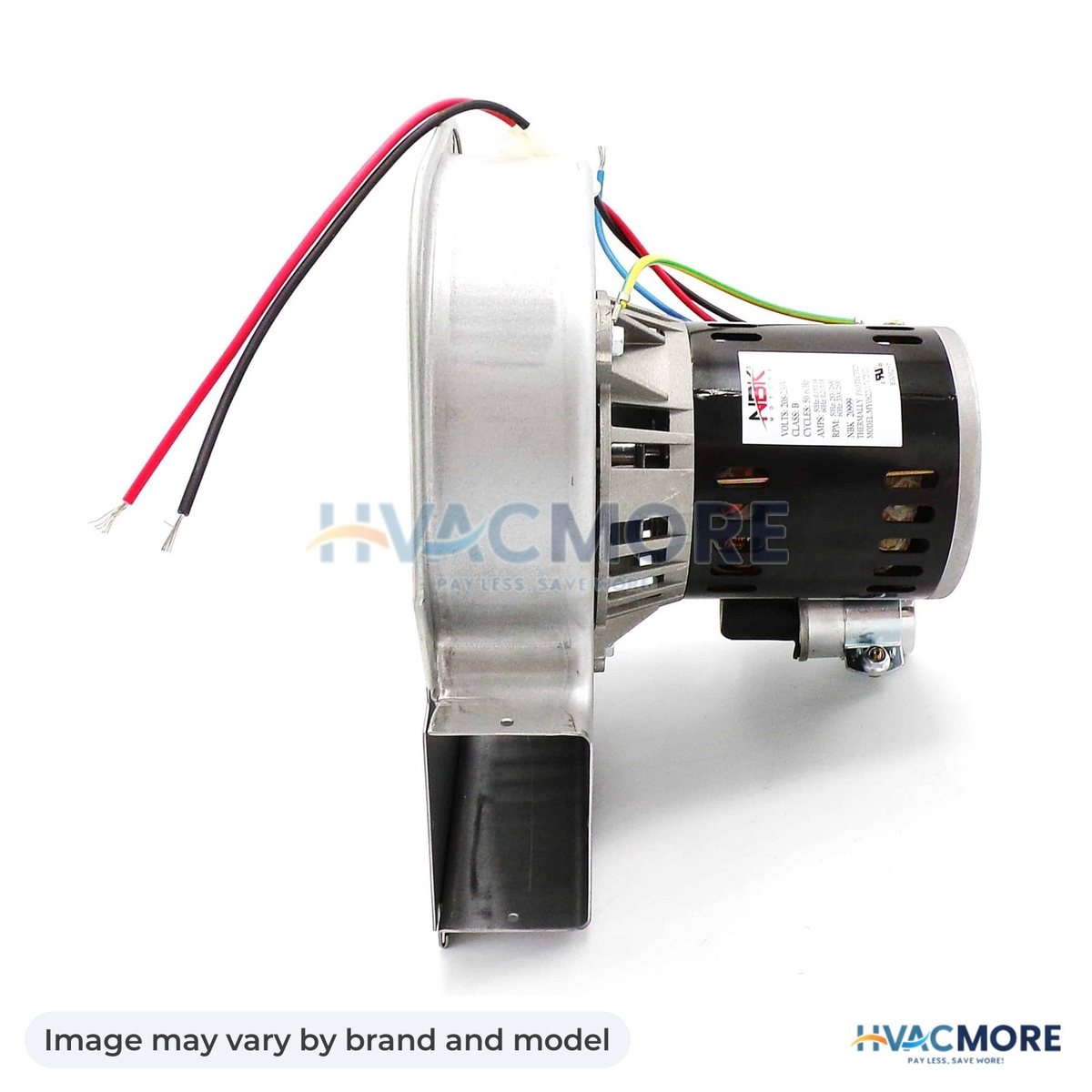 NBK Parts Inducer Assembly 208-230V, 50/60Hz, 1/15 HP HVM-A369 - Image may vary by brand and model