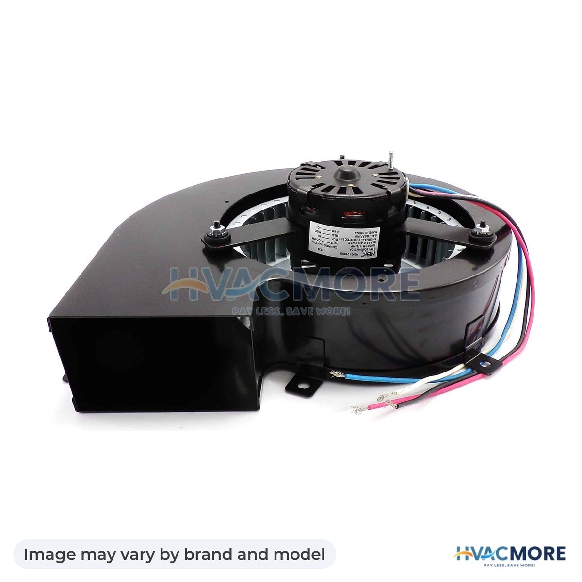 NBK Parts Blower Motor, S-Pole 115V, 3 Speed HVM-B47120 - Image may vary by brand and model