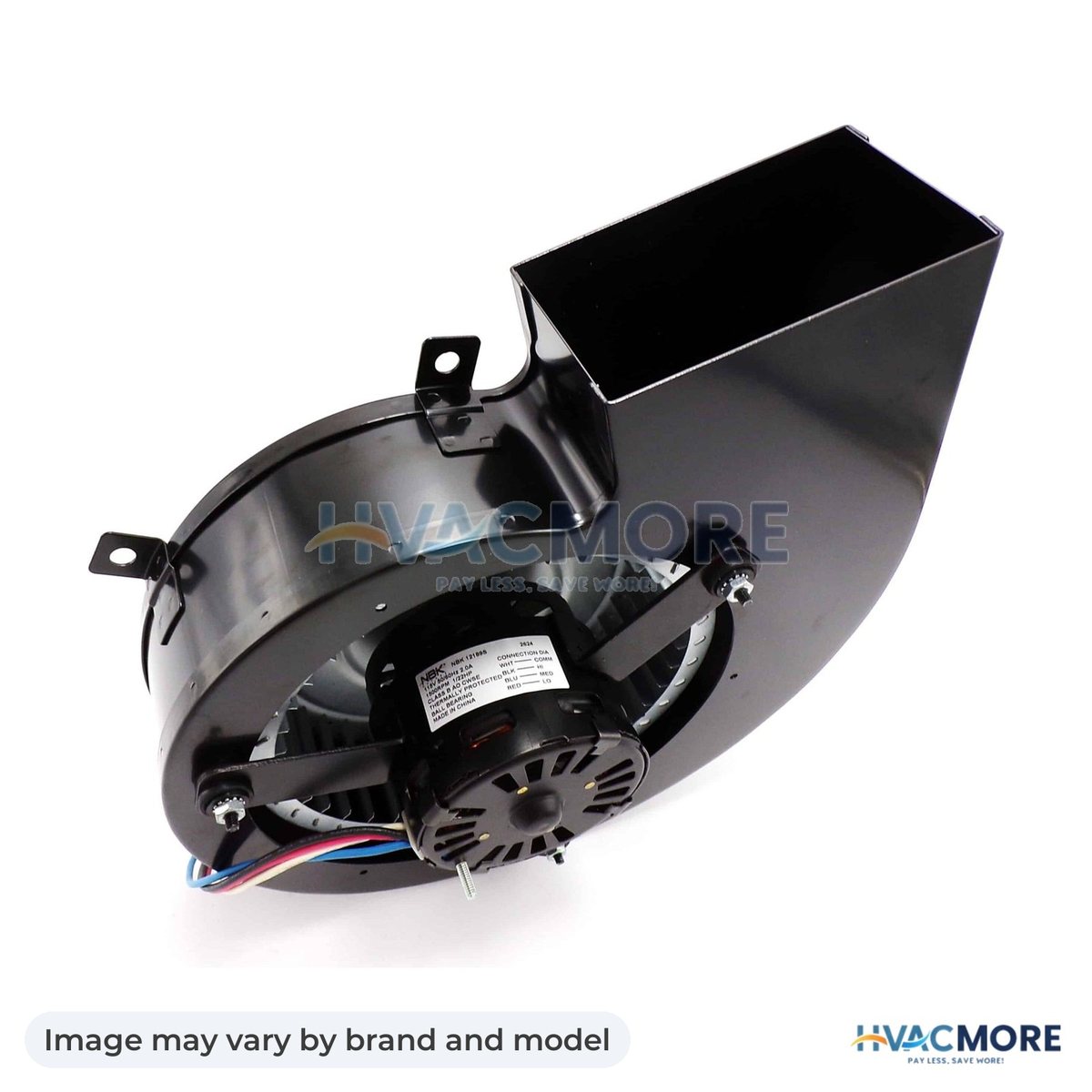 NBK Parts Blower Motor, S-Pole 115V, 3 Speed HVM-B47120 - Image may vary by brand and model