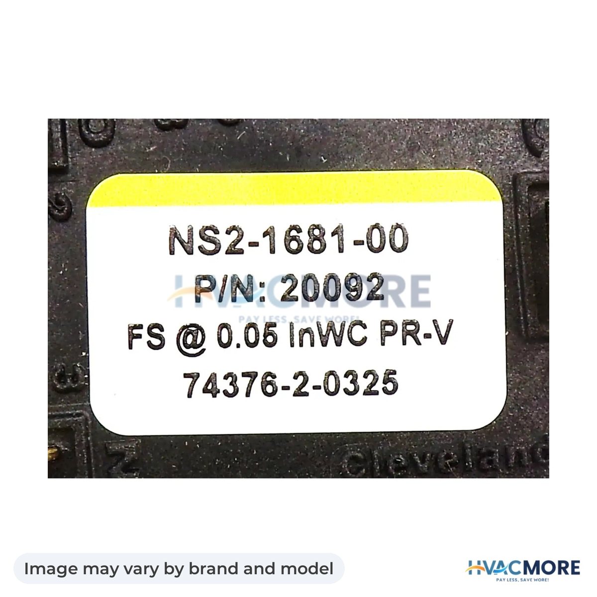 NBK Parts VAC Pressure Switch HVM-CU-VS - Image may vary by brand and model
