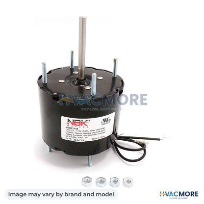 NBK Parts Multi Purpose Fan Motor 115V/60Hz HVM-D125 - Image may vary by brand and model