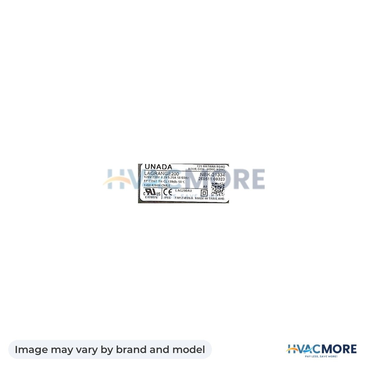 NBK Parts ECM Refrigeration Motor 120/230V, 1450 RPM HVM-EC5471 - Image may vary by brand and model