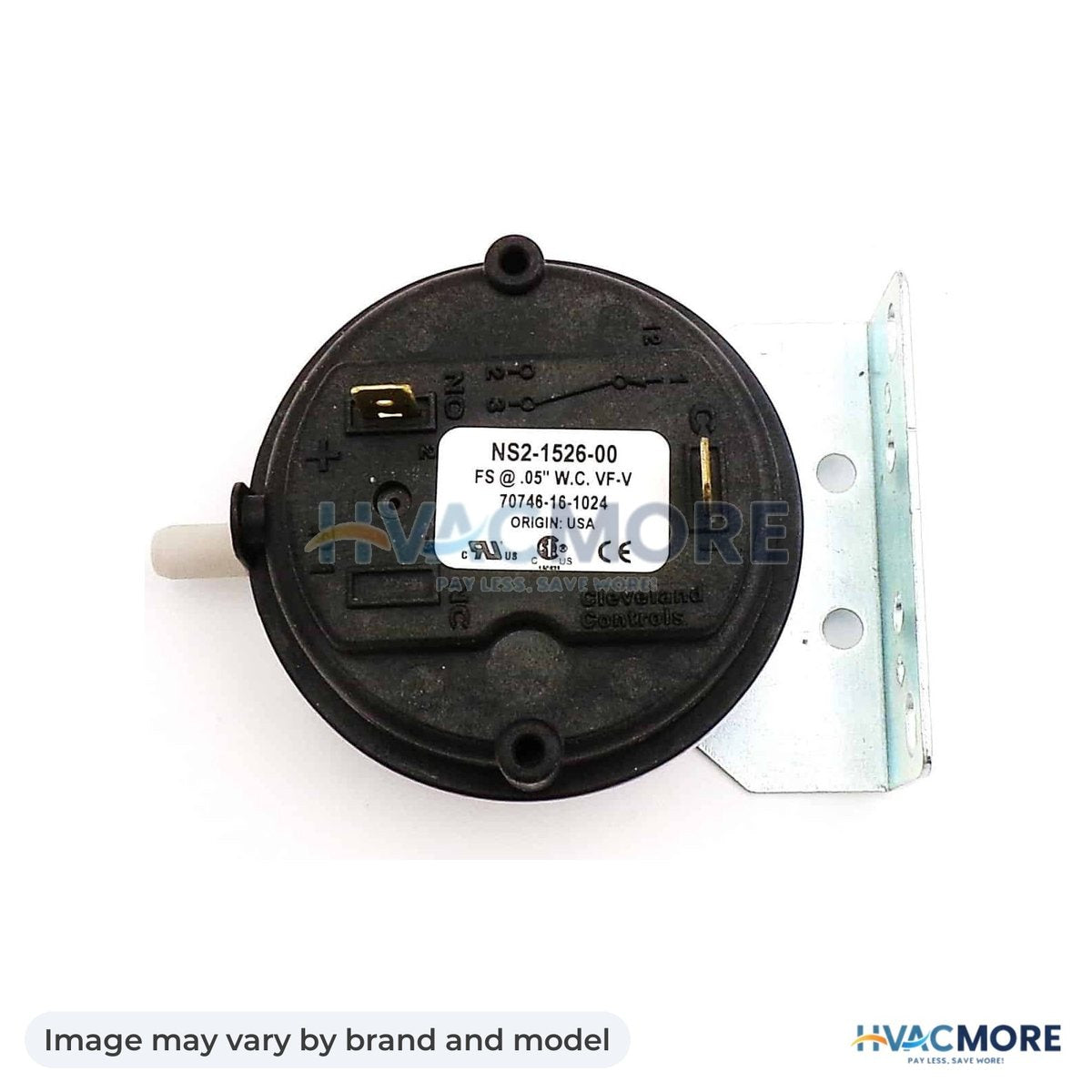 NBK Parts Vacuum Switch 115V HVM-EF-017 - Image may vary by brand and model