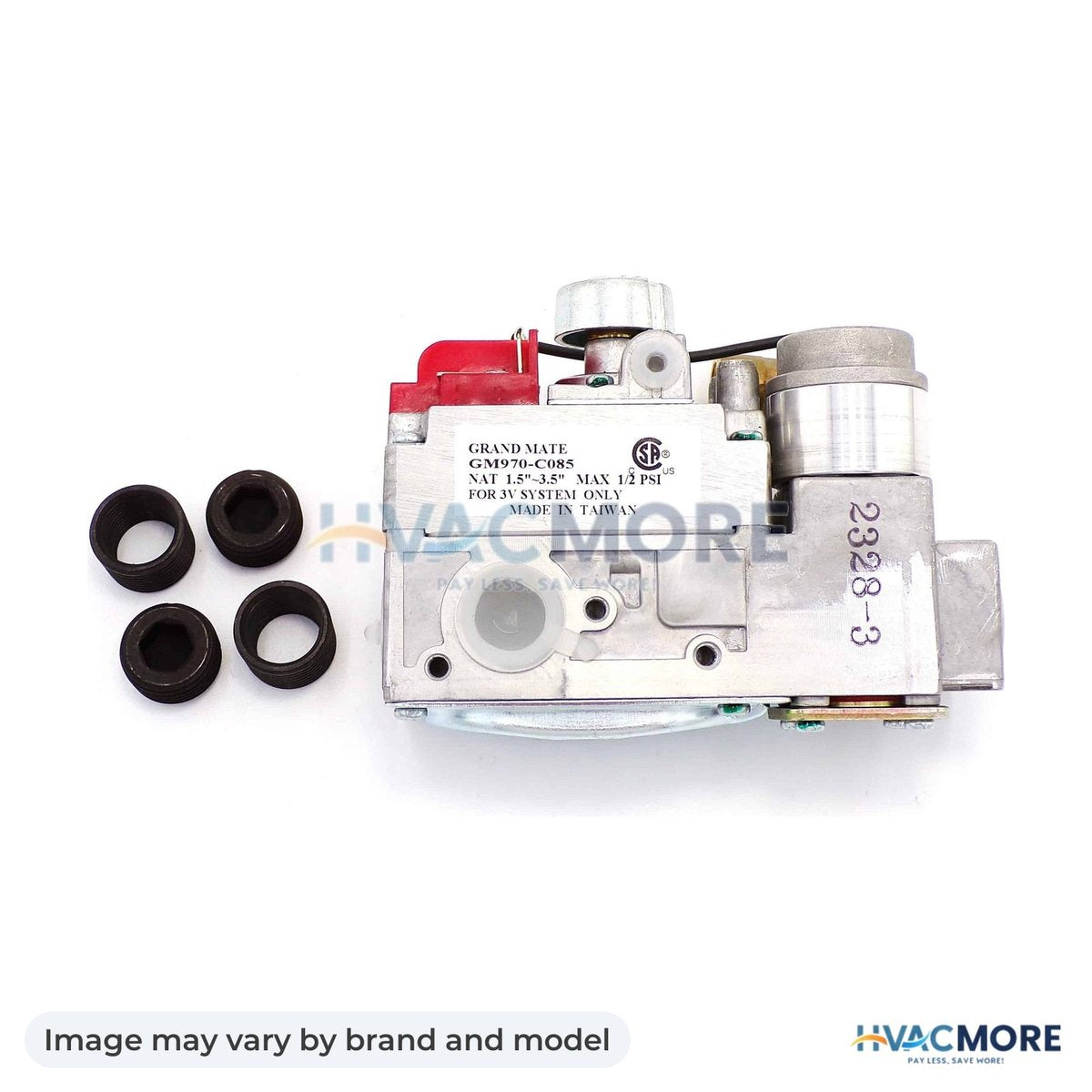 NBK Parts Gas Valve, NG, Fireplace HVM-H4681 - Image may vary by brand and model