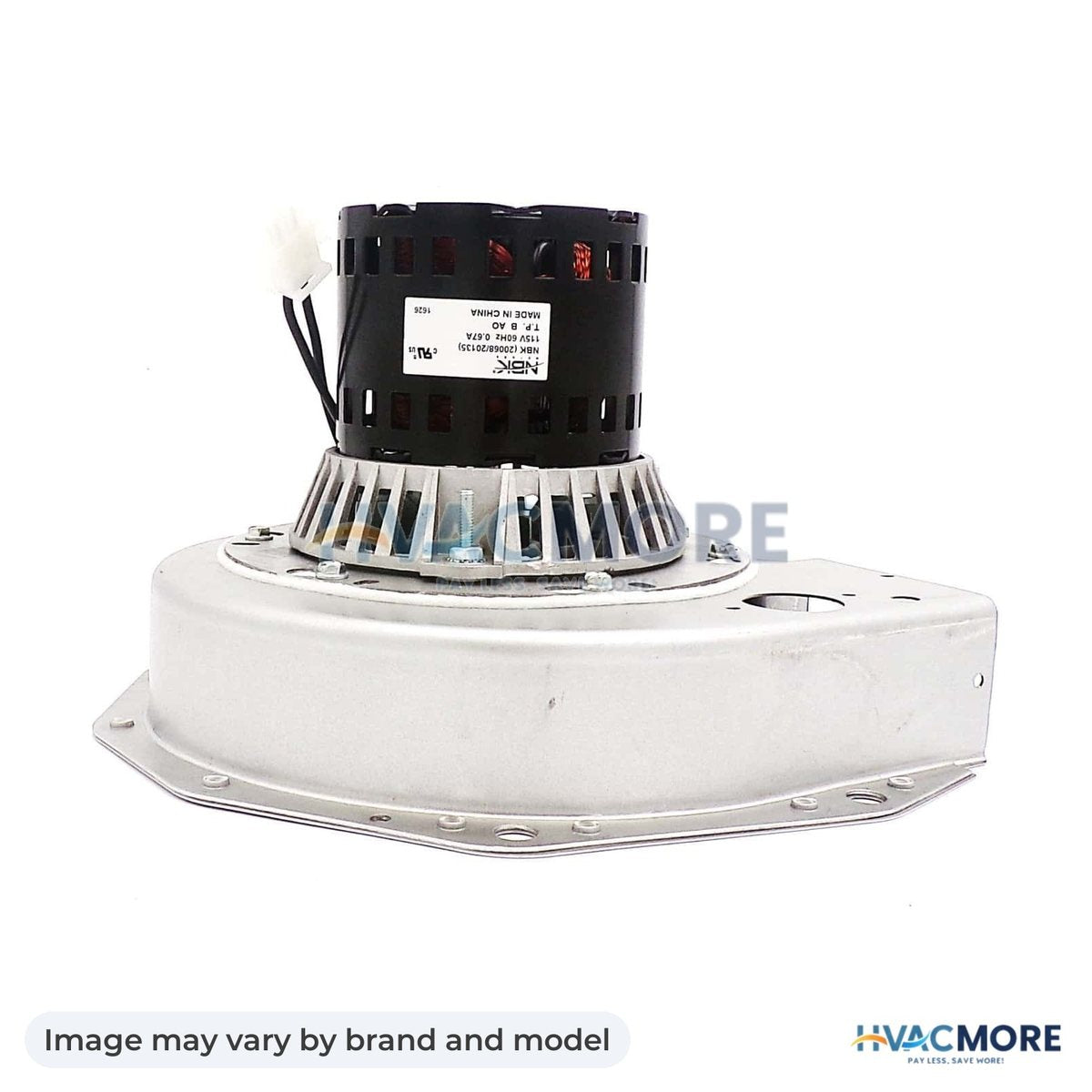 NBK Parts Blower Motor 115V, 60Hz, 3000 RPM, 0.29A, CFM 70 HVM-H6018 - Image may vary by brand and model