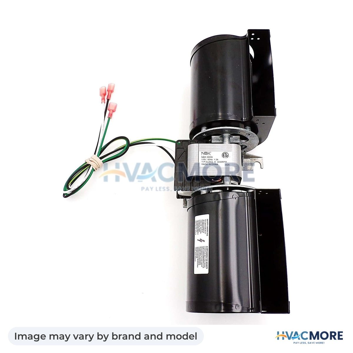 NBK Parts Blower Motor 120V HVM-HB-RB168B - Image may vary by brand and model