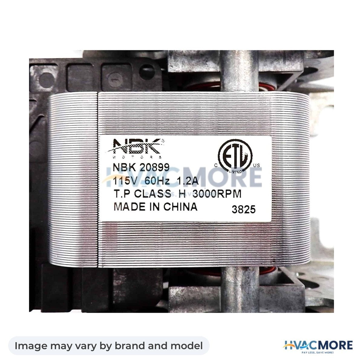 NBK Parts Blower Motor 120V HVM-HB-RB168B - Image may vary by brand and model