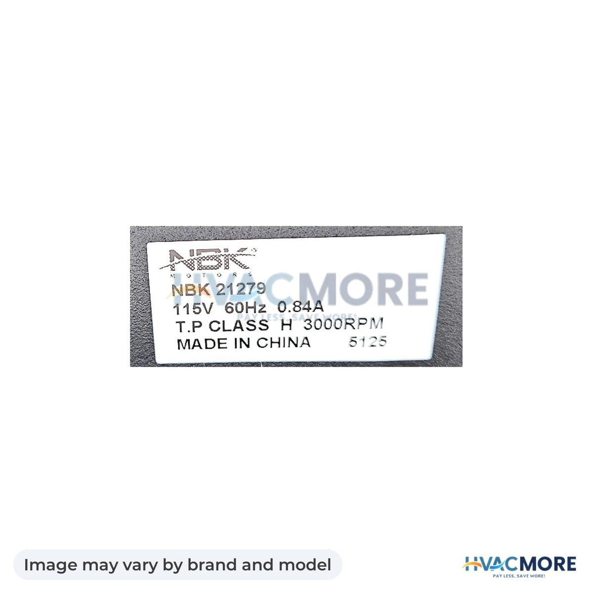 NBK Parts Blower Kit 115V, 2400 RPM HVM-HB-RB179 - Image may vary by brand and model