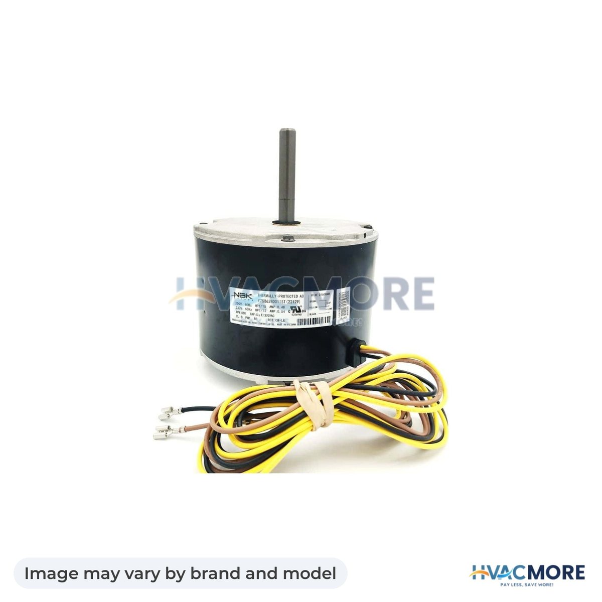 NBK Parts Condenser Motor 208/230V, 1/12 HP, 800 RPM HVM-HB32GQ230 - Image may vary by brand and model