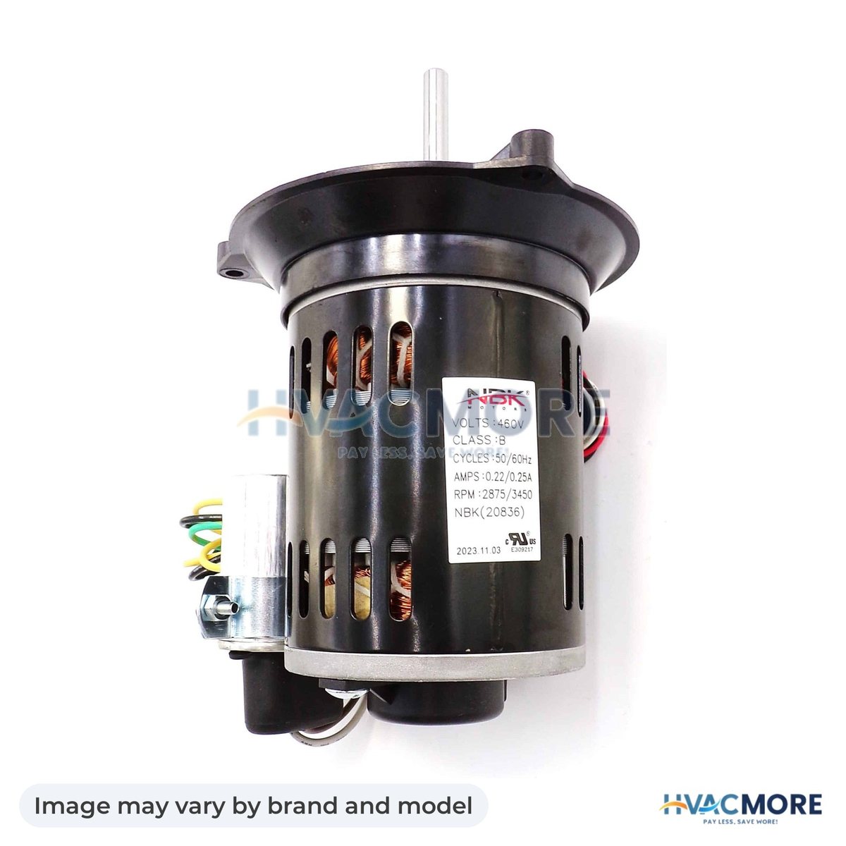 NBK Parts Inducer Motor 460V 60Hz HVM-HC30CL461 - Image may vary by brand and model