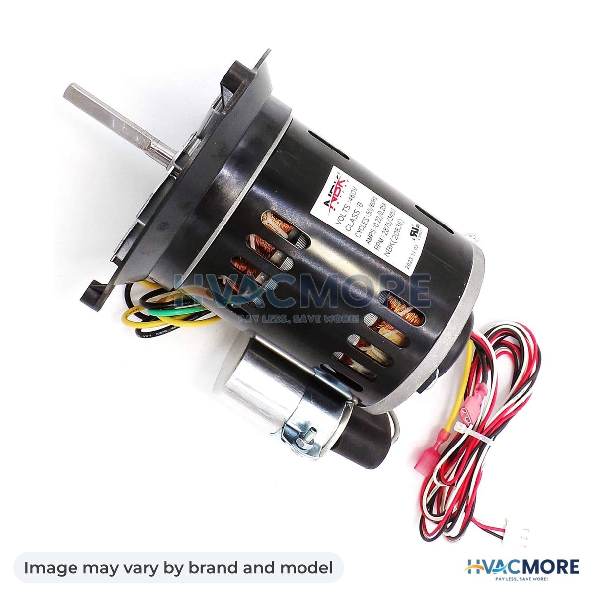 NBK Parts Inducer Motor 460V 60Hz HVM-HC30CL461 - Image may vary by brand and model