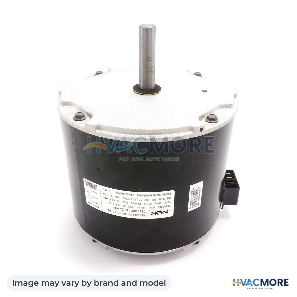 NBK Parts Condensor Motor 208-230/220V, 1/4 HP, 1100/900 RPM HVM-HC39GE209 - Image may vary by brand and model