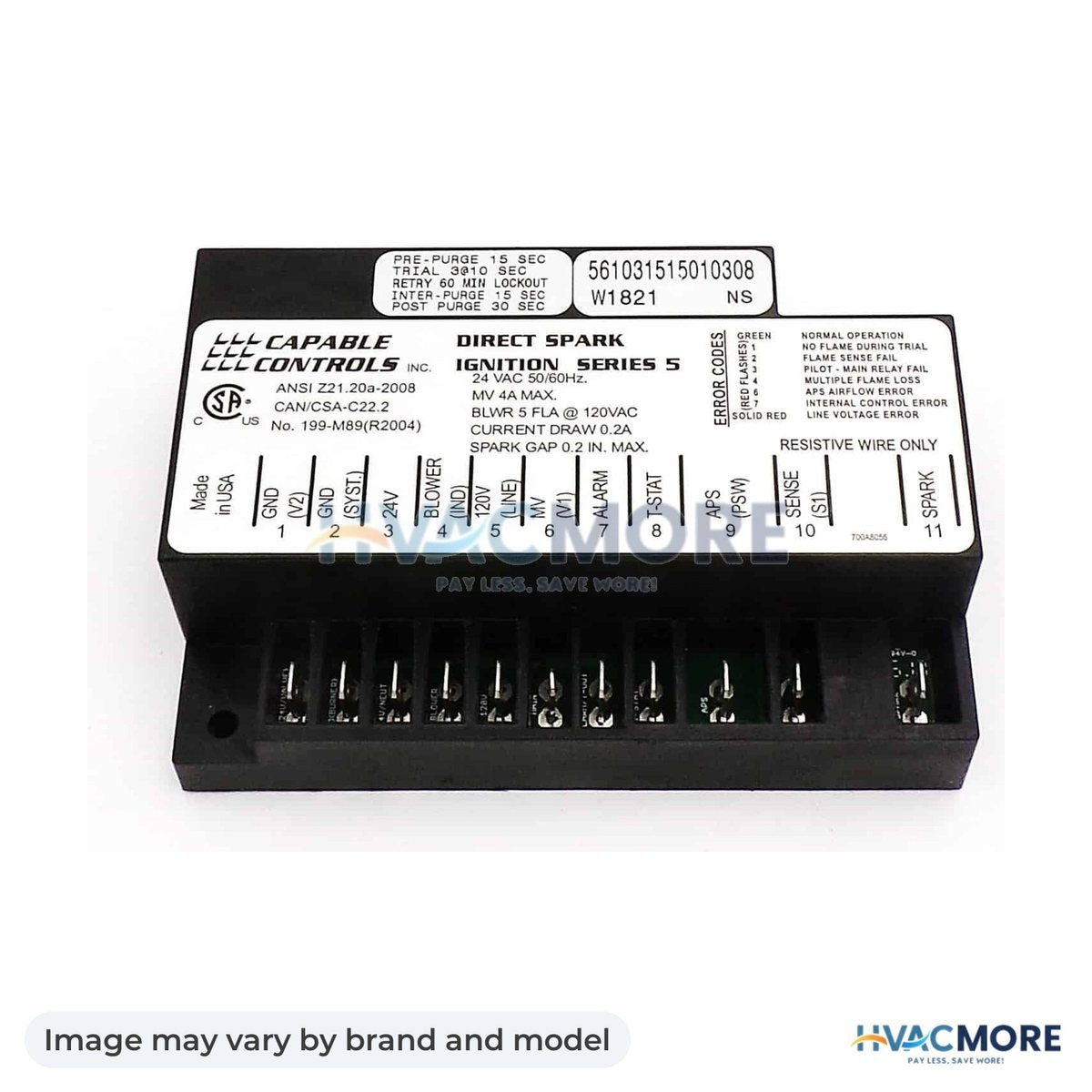 NBK Parts Ignition Control - Heatco HVM-HM56SERIES308 - Image may vary by brand and model