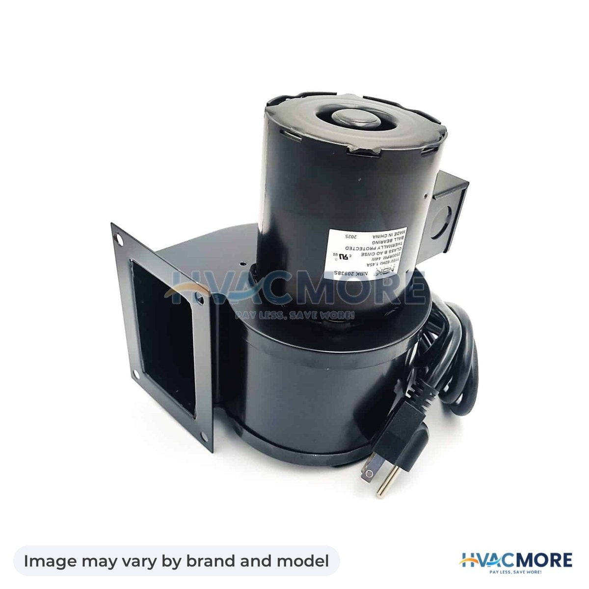 NBK Parts Inflation Blower - 148 CFM, 115V, W/AC Cord, UL HVM-IB148-SP - Image may vary by brand and model