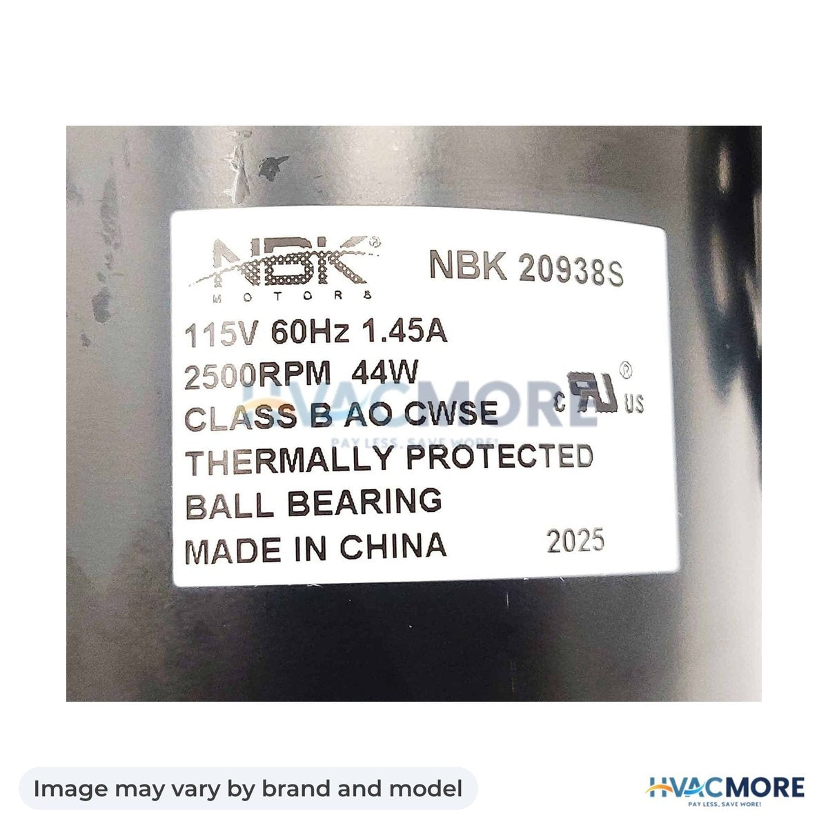 NBK Parts Inflation Blower - 148 CFM, 115V, W/AC Cord, UL HVM-IB148-SP - Image may vary by brand and model