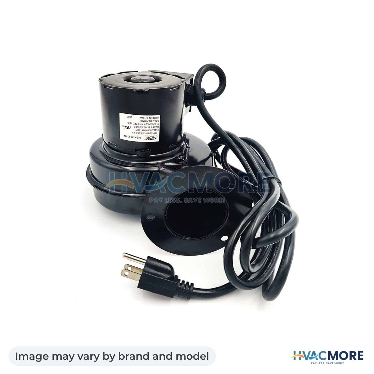 NBK Parts Inflation Blower - 60 CFM, 115V, W/AC Cord, UL HVM-IB60-SP - Image may vary by brand and model