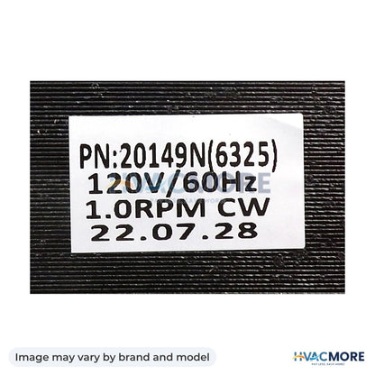 NBK Parts Auger Motor 1.0 RPM CW HVM-NPAMNBK - Image may vary by brand and model