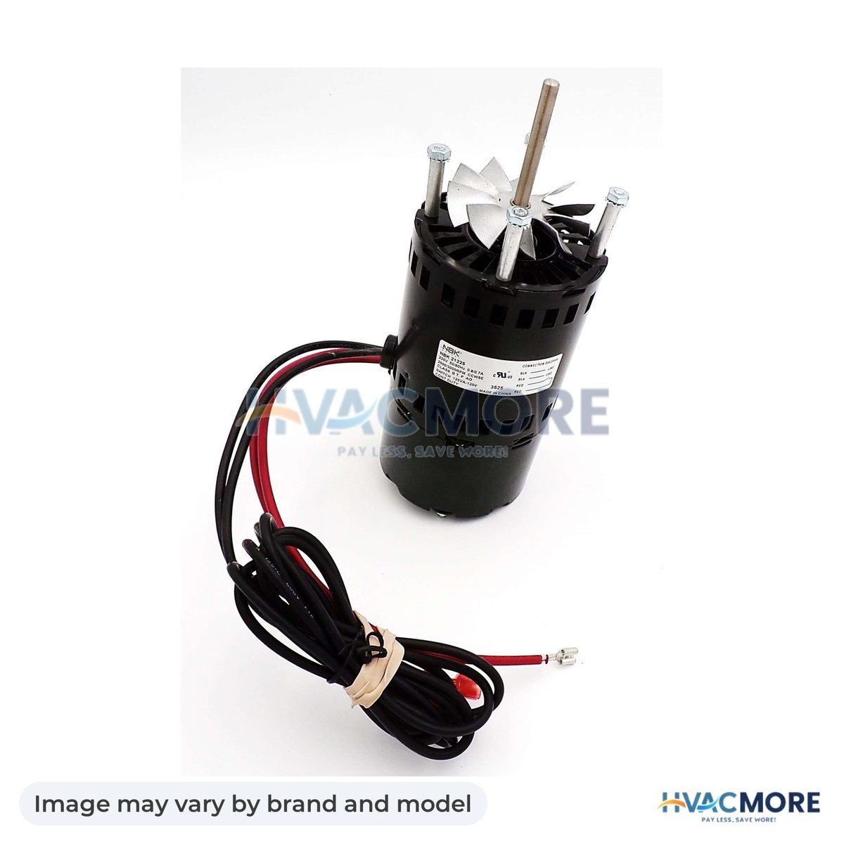 NBK Parts Blower Motor 208-230V 1/40 HP, 3200 RPM HVM-S1-02435322000 - Image may vary by brand and model