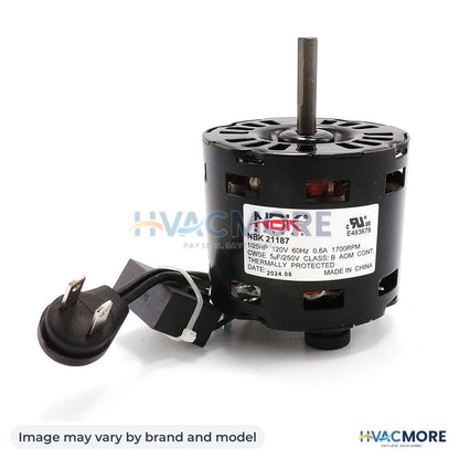 NBK Parts Fan Motor 120V HVM-S99080596 - Image may vary by brand and model